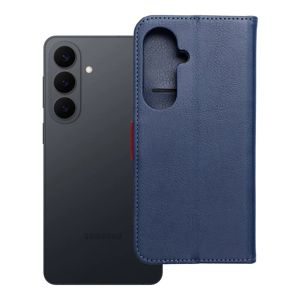Flip case passend für Samsung S26 PLUS Split Book navy and red