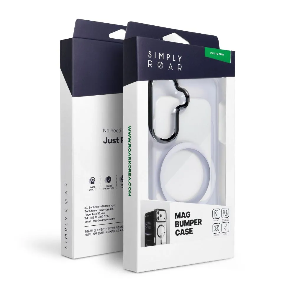 ROAR MAG BUMPER hoesje compatibel met MagSafe voor Samsung A37 wit