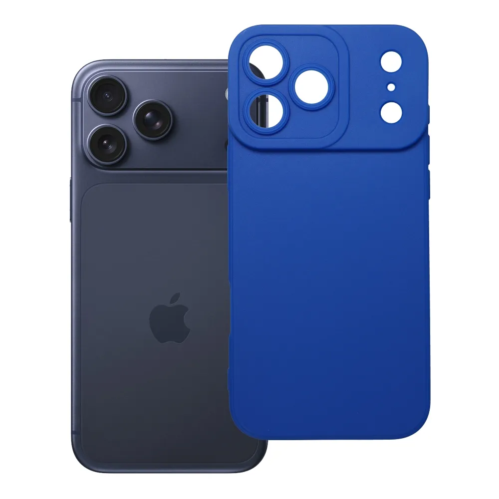 Case passend für iPhone 17 Pro Max / 18 Pro Max (low camera edge) Matt 2.0 blue