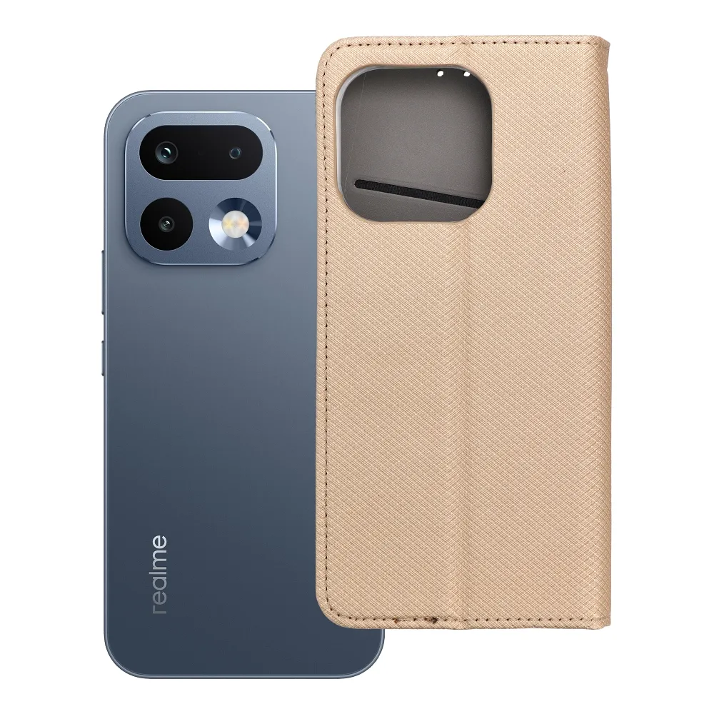 SMART CASE Buchtasche passend für REALME 16 PRO gold