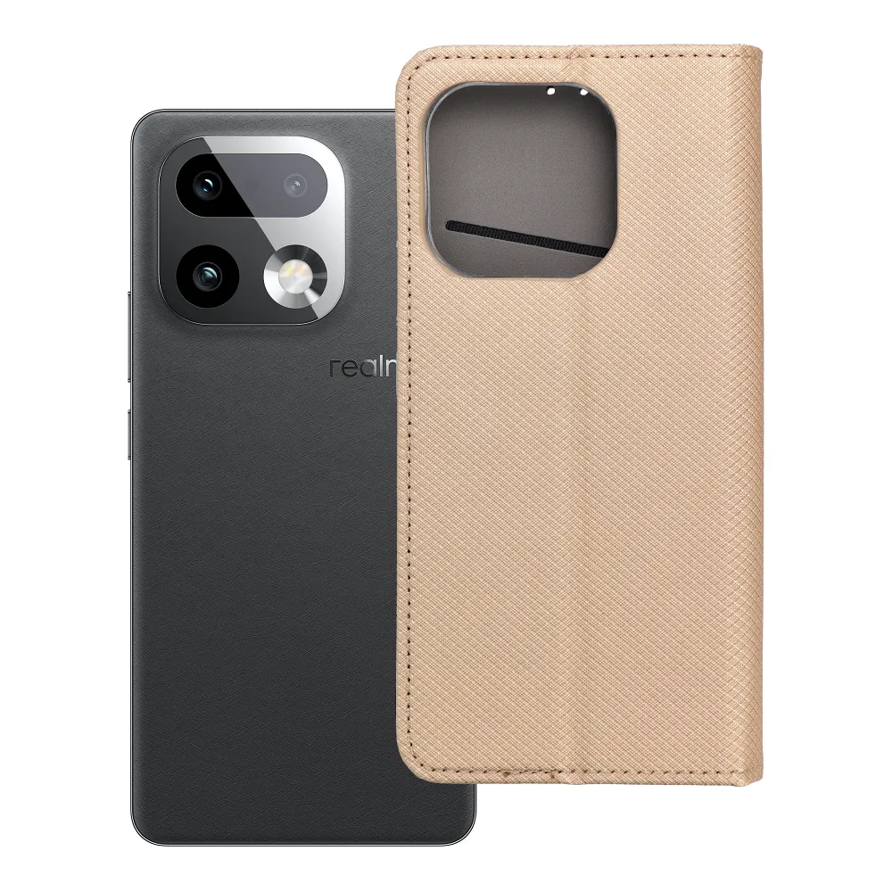 SMART CASE Buchtasche passend für REALME 16 PRO PLUS gold