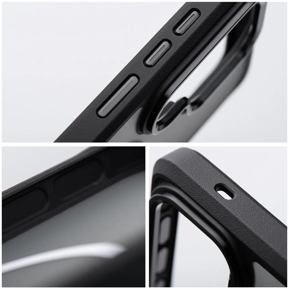 Case passend für Samsung S26 ULTRA Forcell F-Protect Smoke Hybrid Premium kompatibel mit MagSafe black