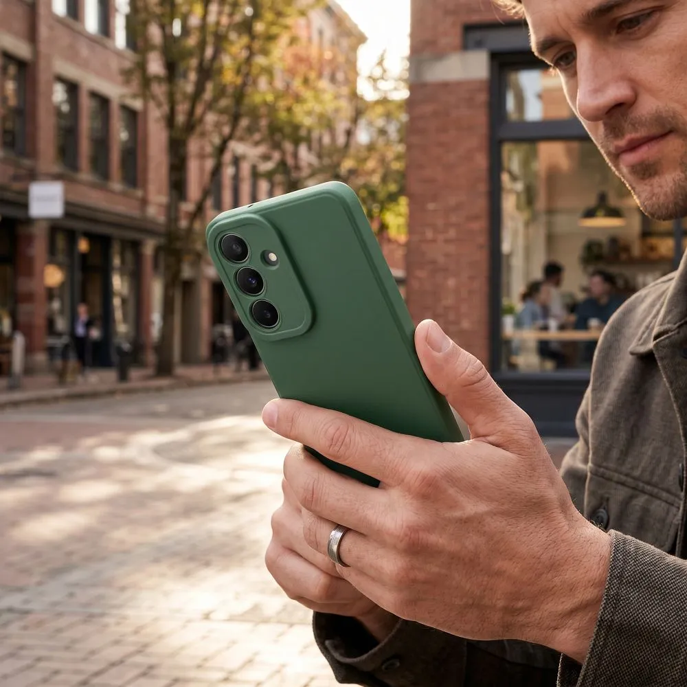 Case passend für Samsung A55 5G Matt 2.0 dark green