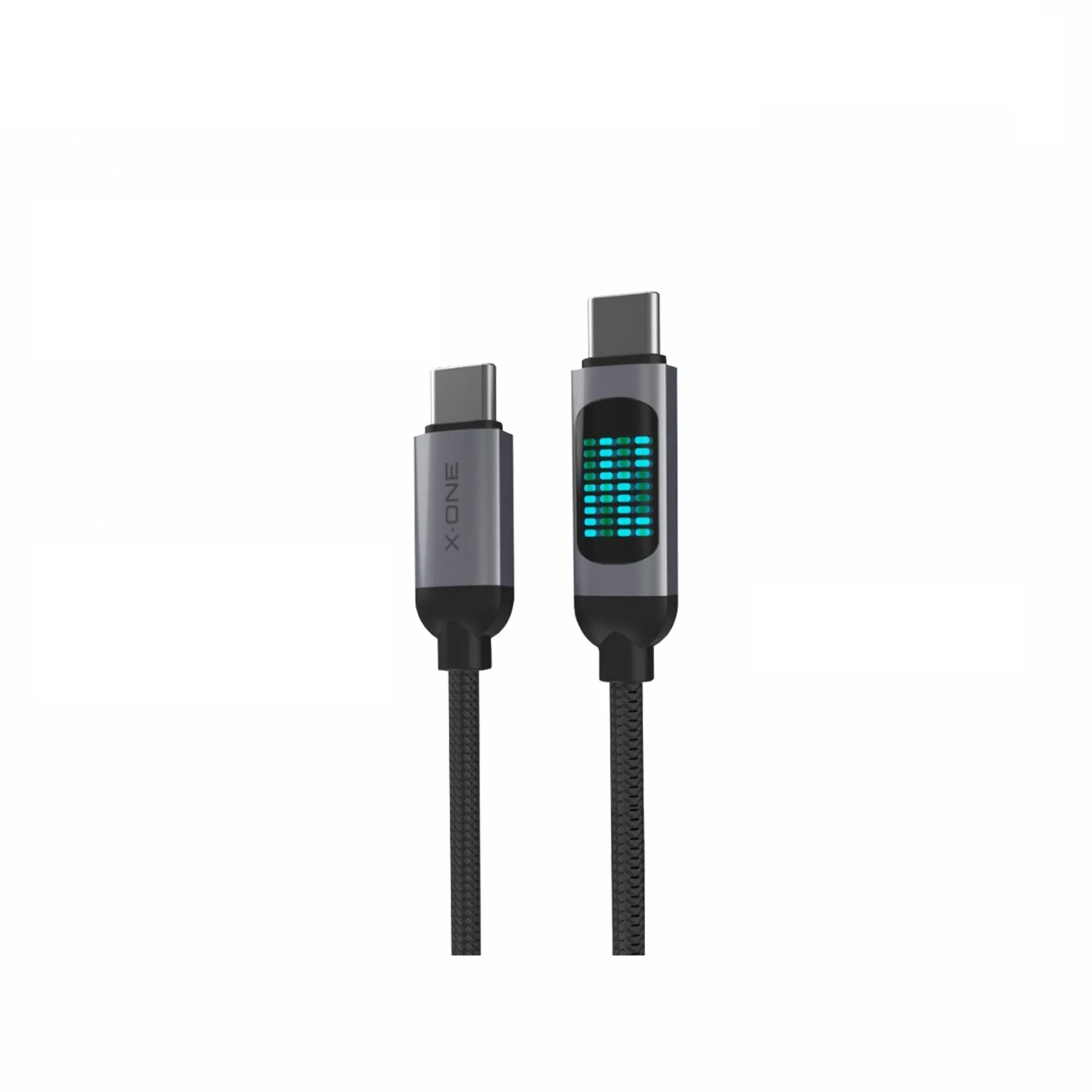 X-ONE FlowLink Running LED data cable - type C to C - 5A max 100W 1,2m black