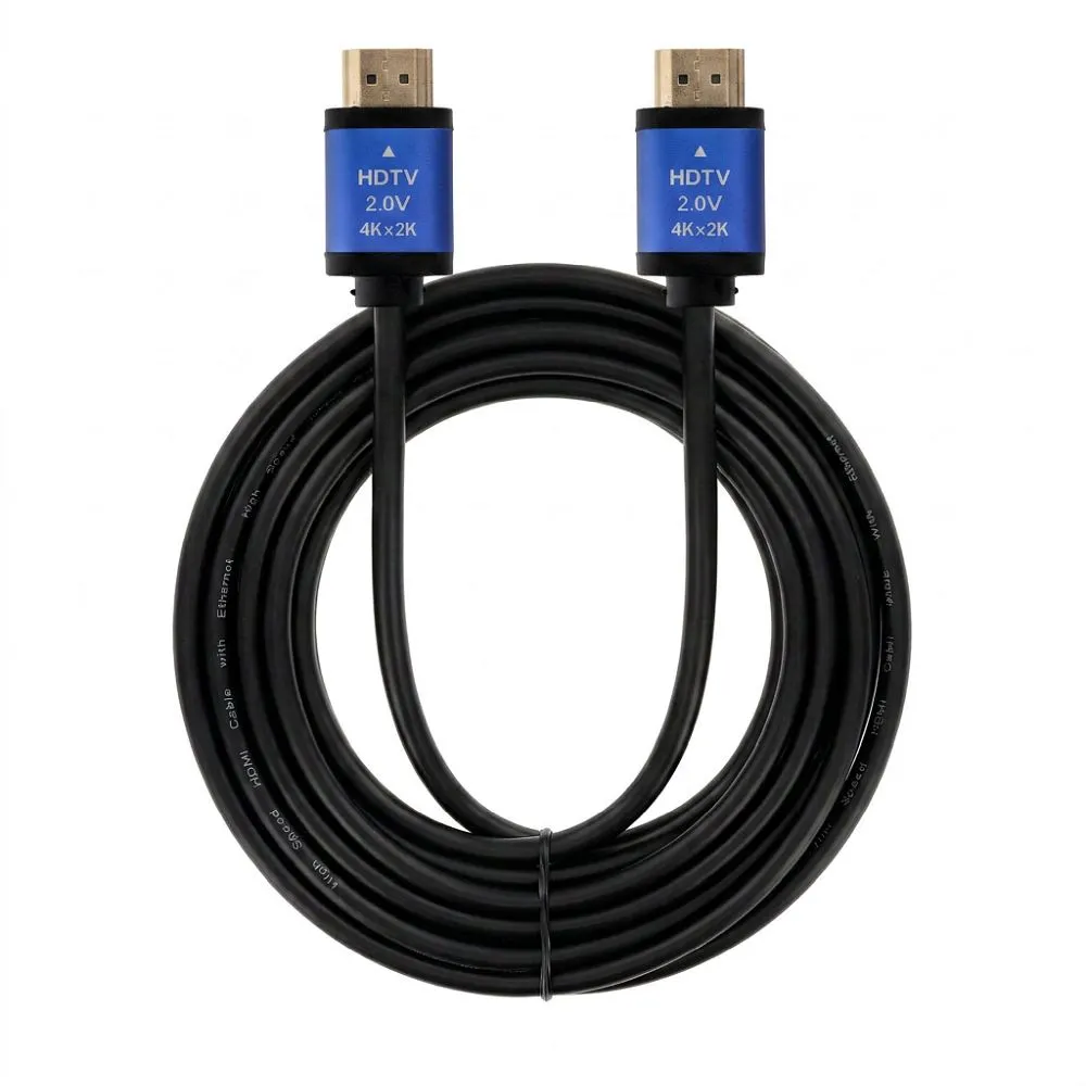 Cable HDMI 2.0 Blue Star 4K 120Hz - High Speed, HDR, ARC, Ethernet, AWM, 18Gbps 3 m black