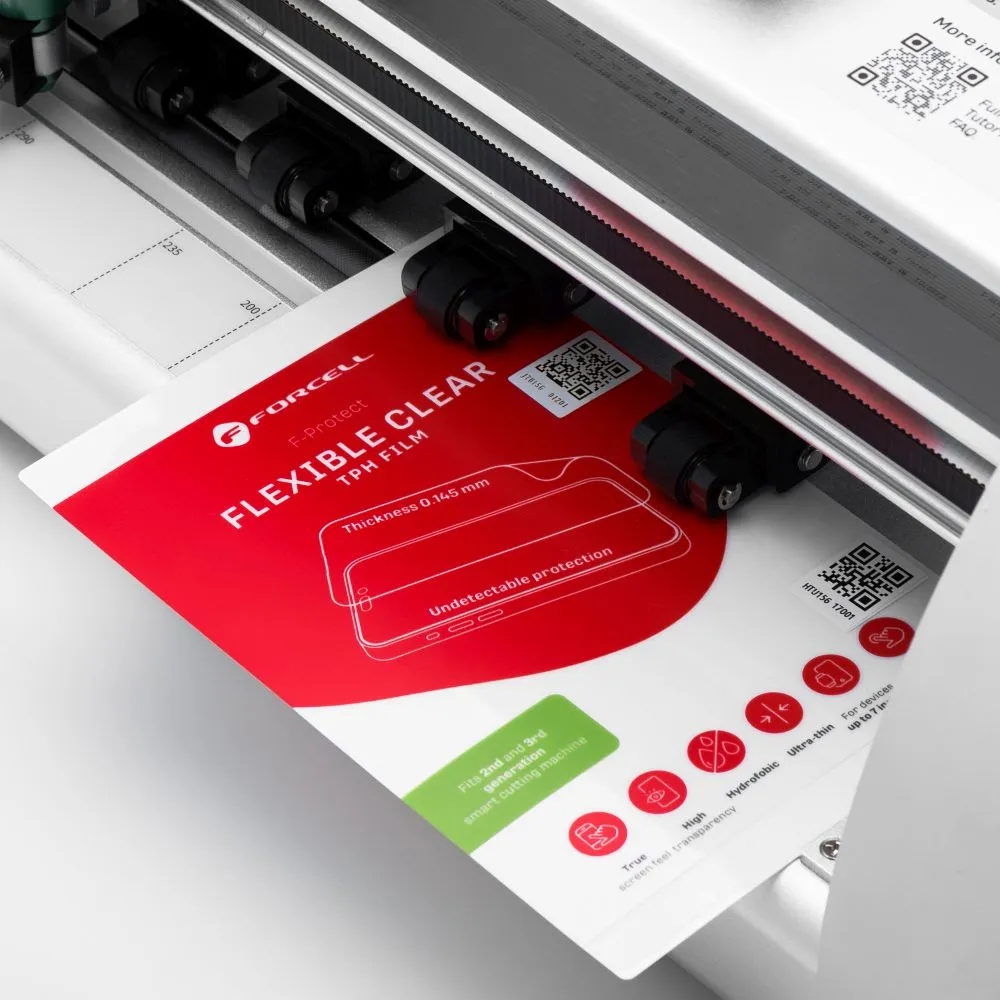 FORCELL F-PROTECT CLEAR (TPH) Schneidefolie passend für Plotter 196x125 mm 25 Stück transparent