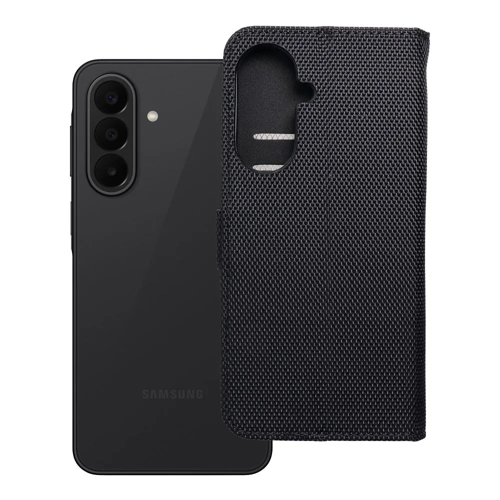 Flip case passend für Samsung A27 4Card RFID anti-theft tech fabric black