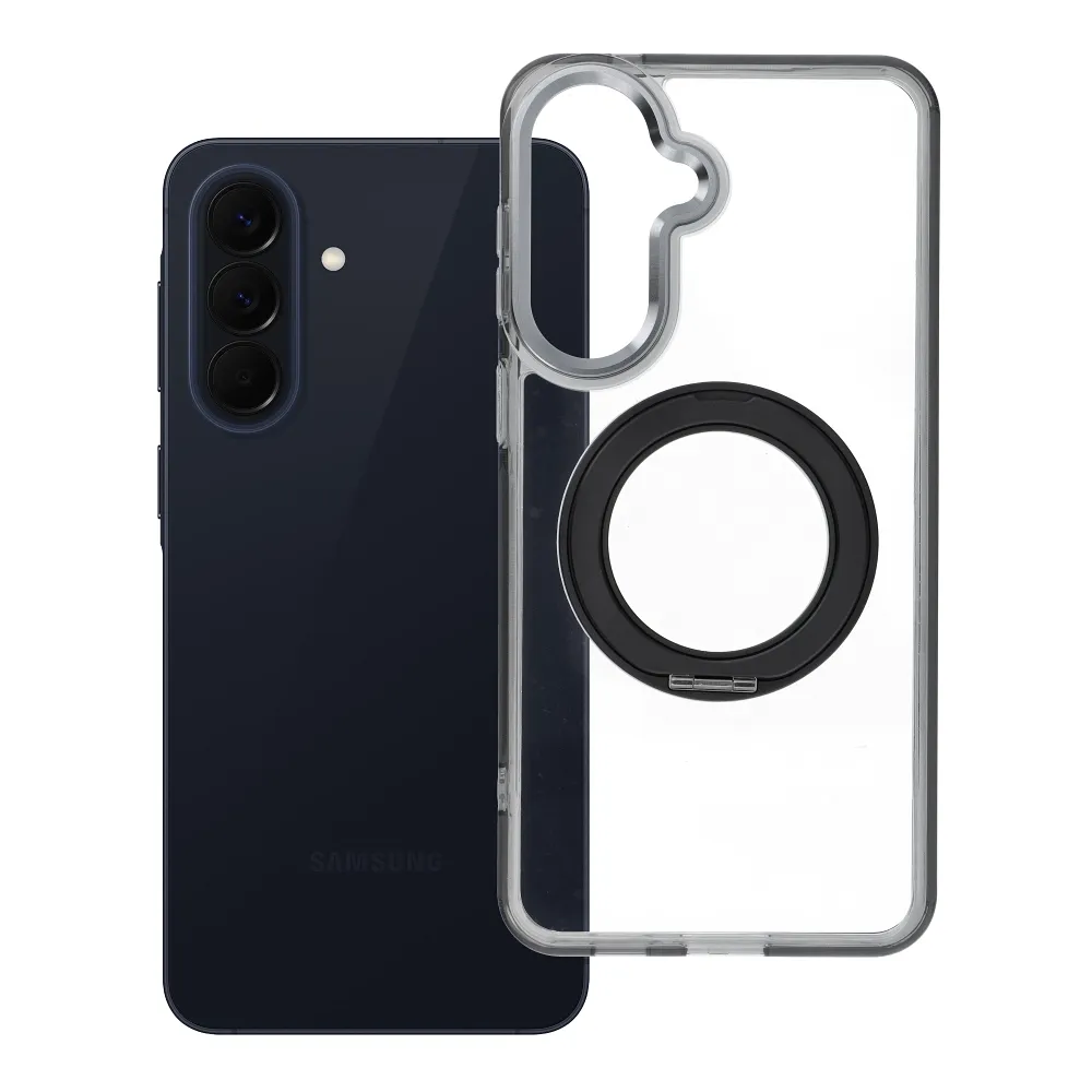 Case passend für Samsung A57 Frame Circle Stand kompatibel mit MagSafe black
