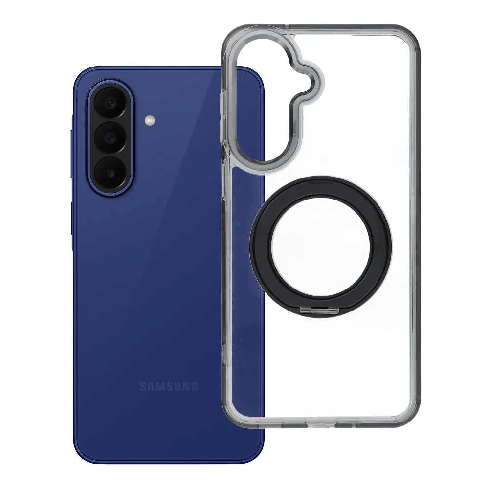 Case passend für Samsung A27 Frame Circle Stand kompatibel mit MagSafe black