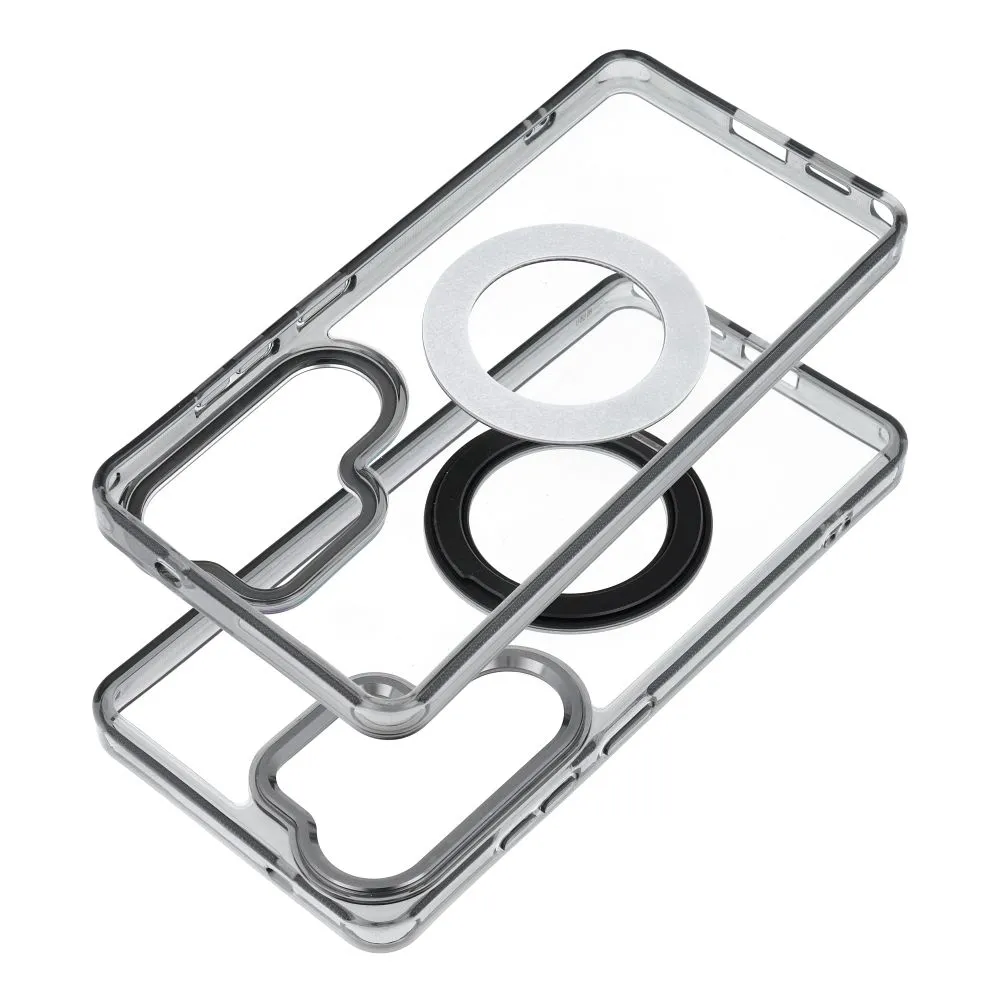 Case passend für Samsung A27 Frame Circle Stand kompatibel mit MagSafe black