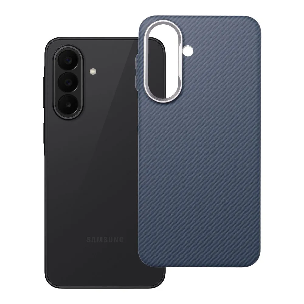 Case passend für Samsung A27 KEVLAR kompatibel mit MagSafe blue