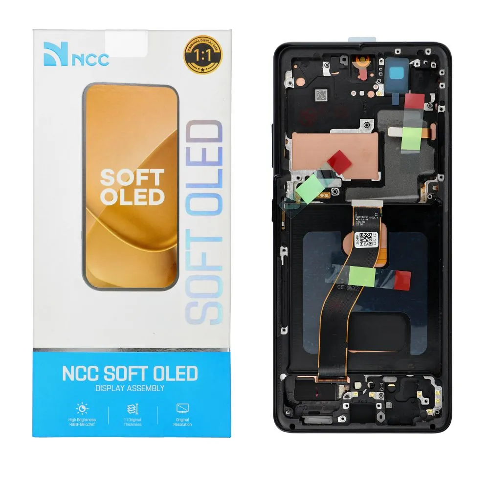 NCC LCD Display passend für SAMSUNG S21 Ultra G998 Soft Oled