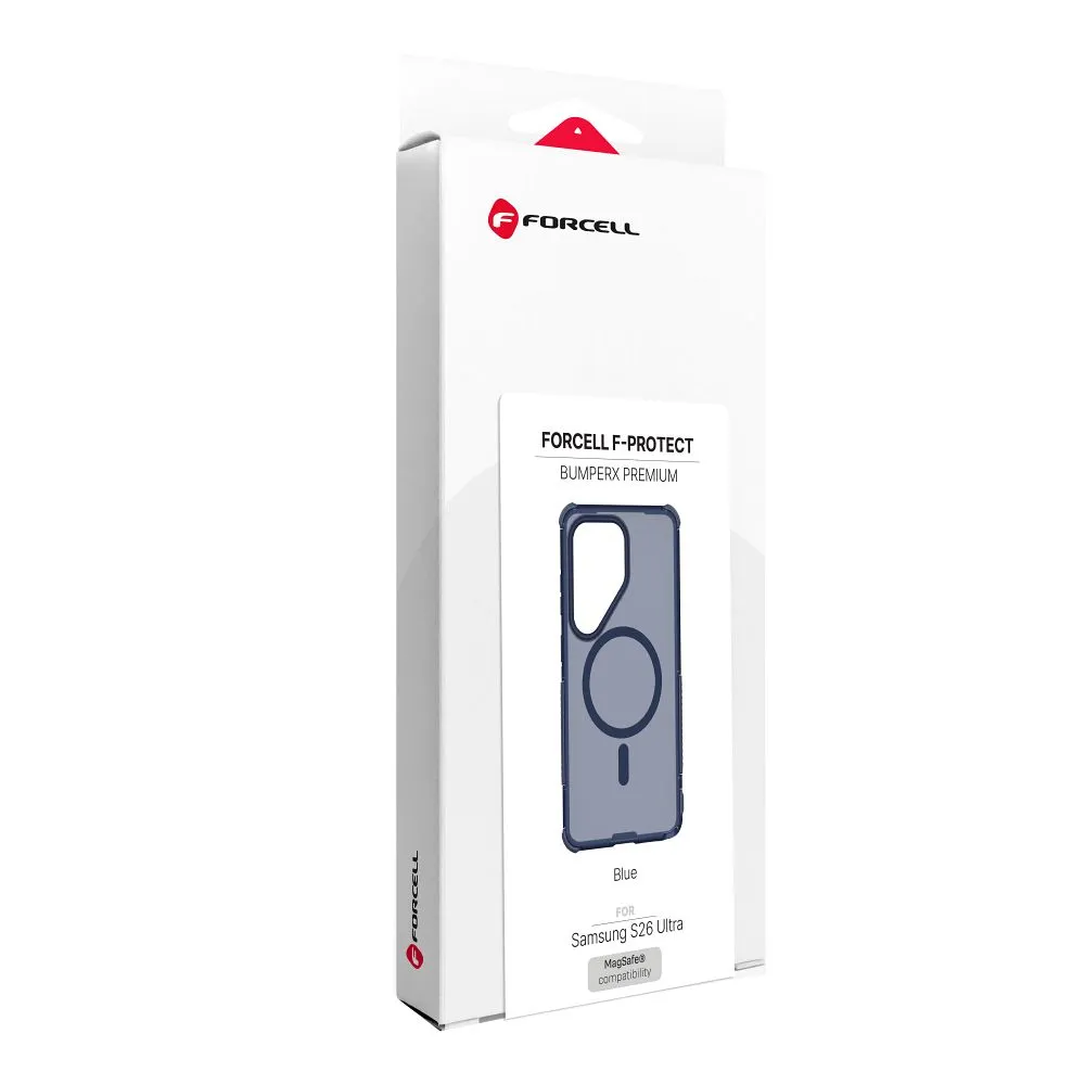 Case passend für Samsung S26 Ultra Forcell F-Protect BumperX Premium kompatibel mit MagSafe navy blue