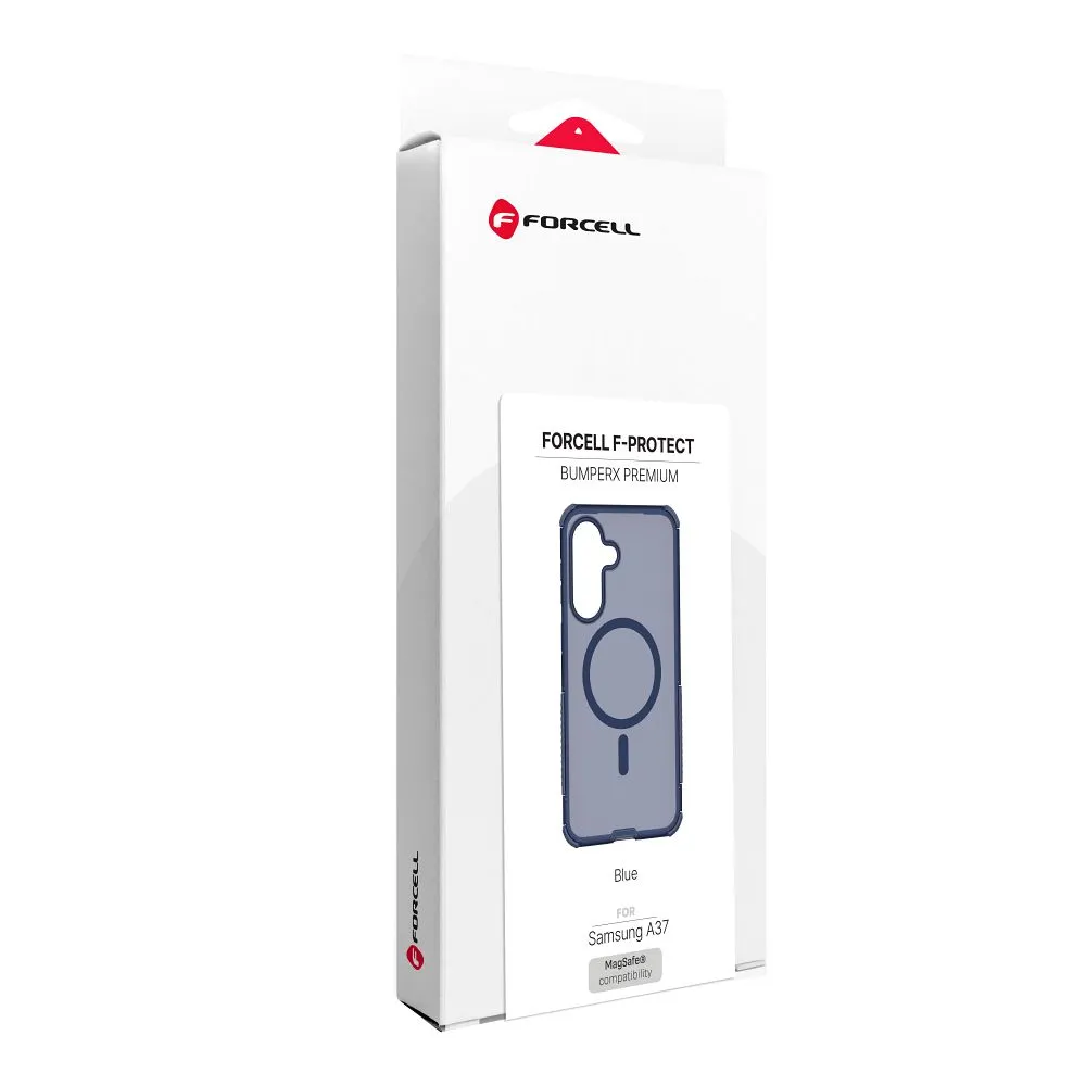 Case passend für Samsung A37 Forcell F-Protect BumperX Premium kompatibel mit MagSafe navy blue