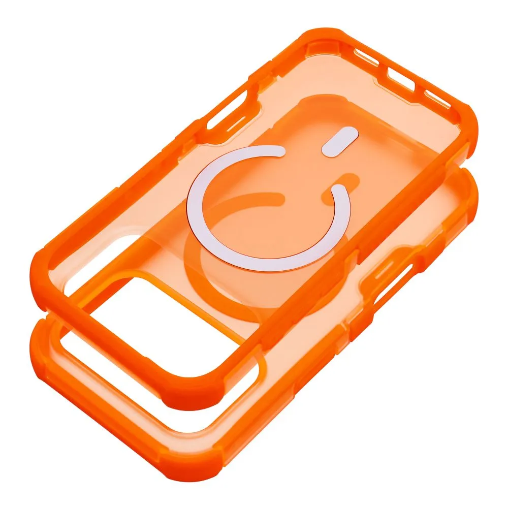 Case passend für iPhone 17 Pro / 18 Pro (low camera edge) Forcell F-Protect BumperX Premium kompatibel mit MagSafe orange