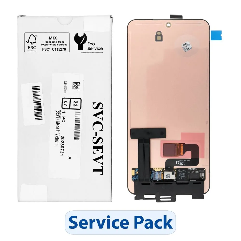 ServicePack LCD Display SAMSUNG S23 S911B GH82-31245A without frame