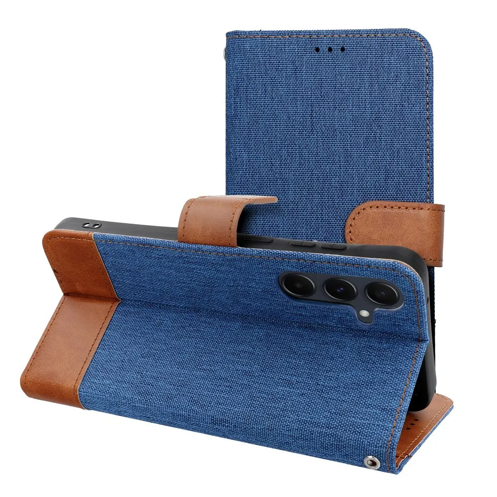 Flip case passend für Samsung A27 Jeans Book blue
