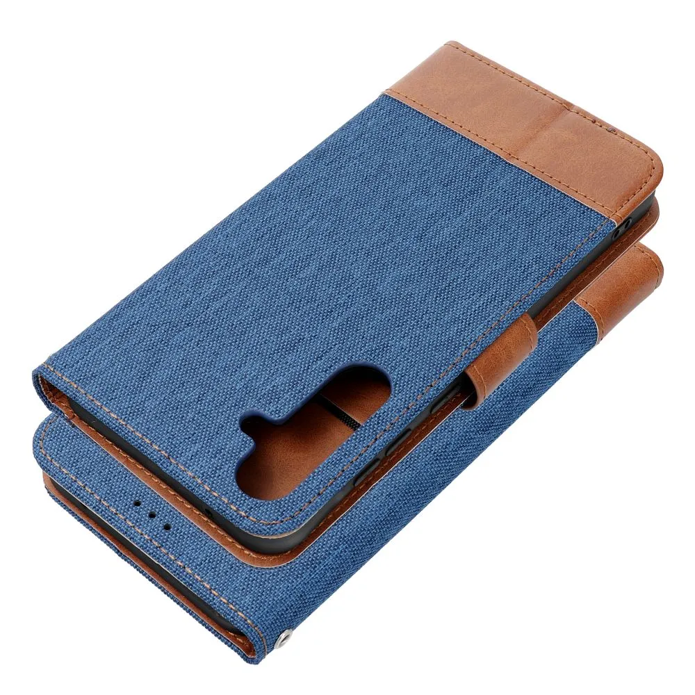 Flip case passend für Samsung A27 Jeans Book blue