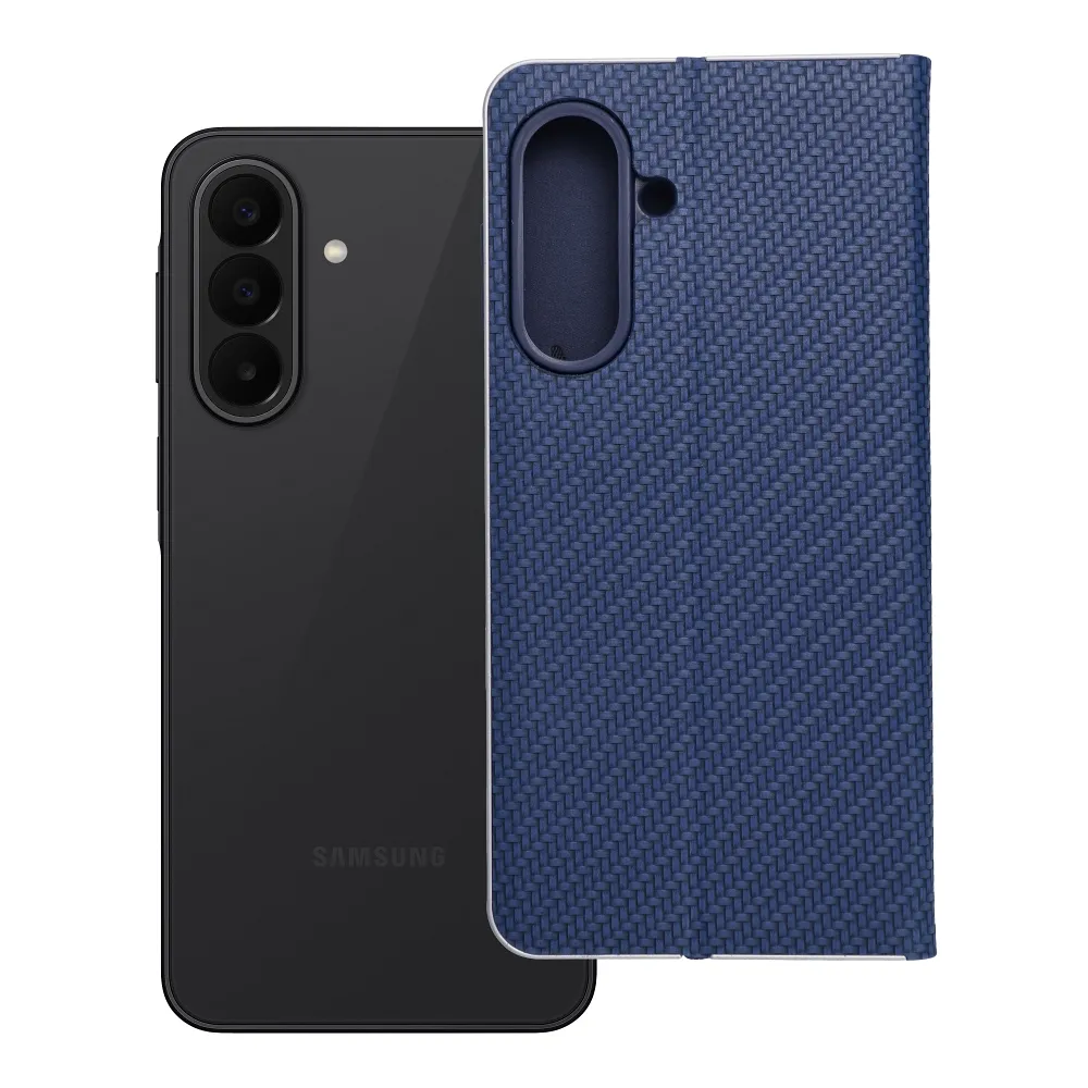 Flip case passend für Samsung A27 Luna Book Carbon blue