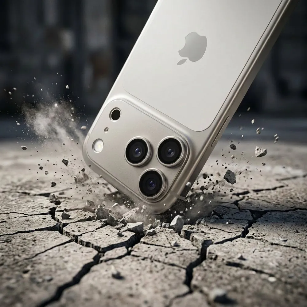 Tempered Glass Camera Lens passend für iPhone 17 PRO AR+AF Full Metal silver