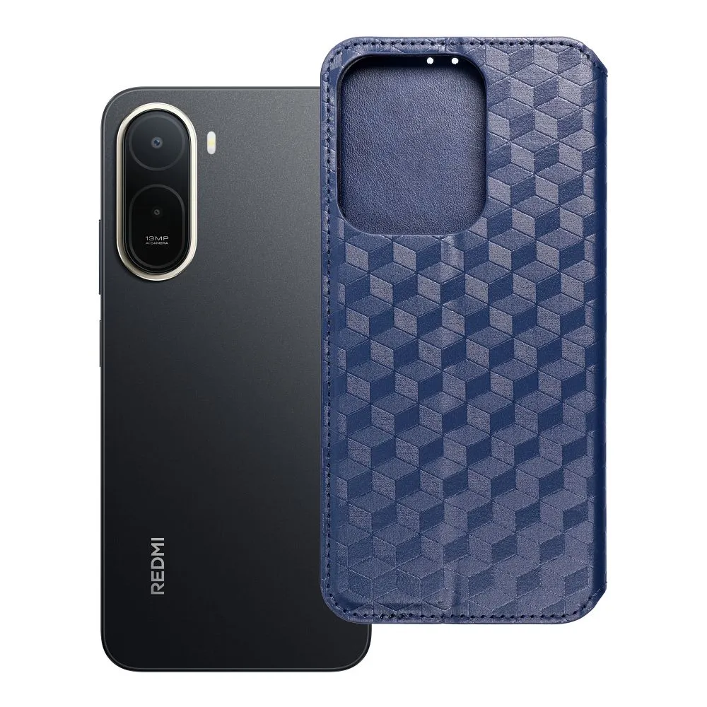 Flip case passend für Xiaomi Redmi A7 PRO Cubic Book blue