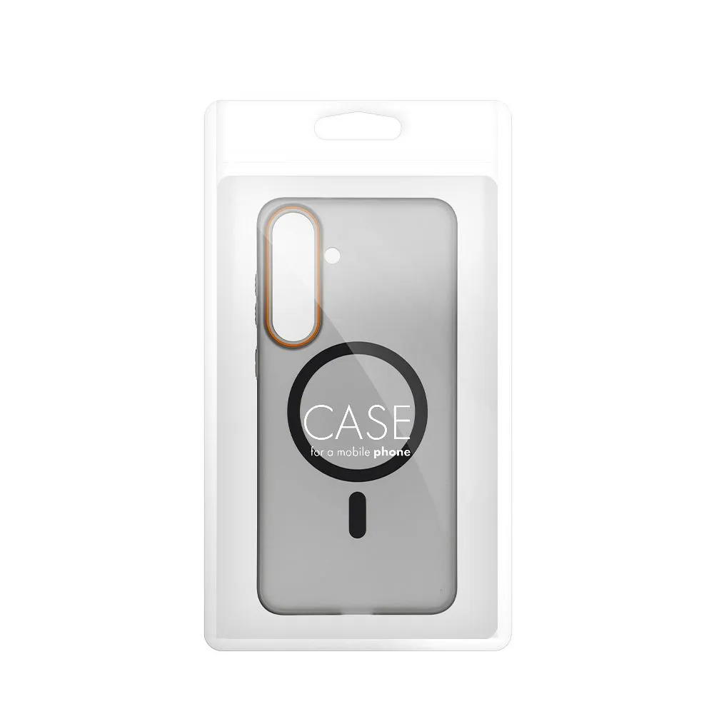 Case passend für Honor 600 / 600 PRO Go Orange kompatibel mit MagSafe black