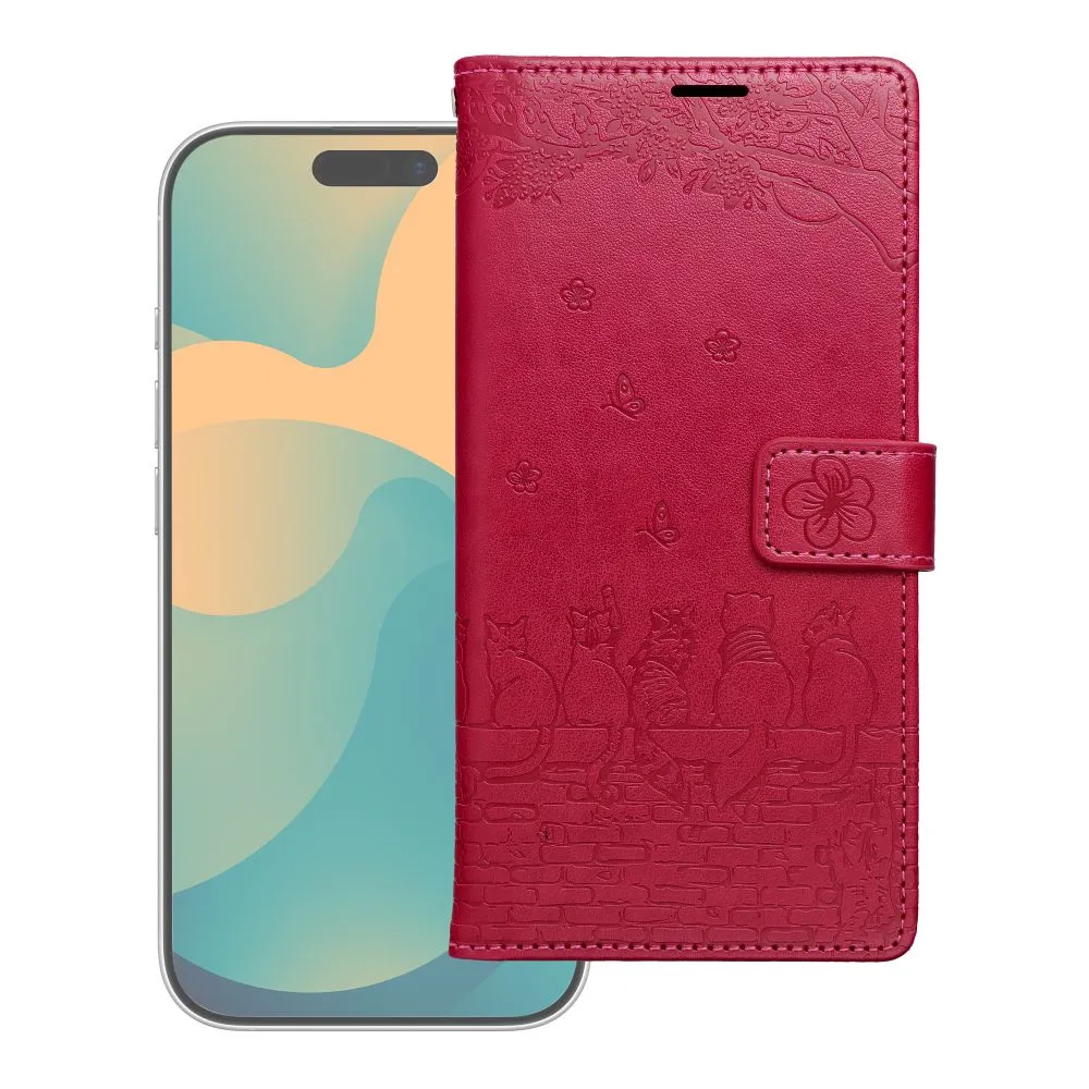 Flip case passend für Samsung A27 Mezzo Book cats red