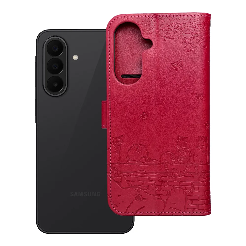 Flip case passend für Samsung A27 Mezzo Book cats red