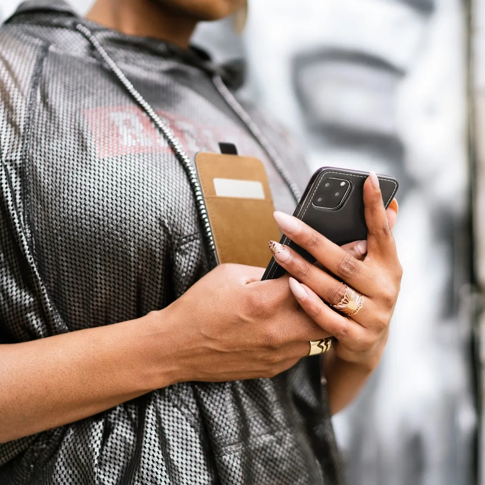 SLIM FLEXI FRESH FLIP HANDYTASCHE passend für SAMSUNG A27 Schwarz