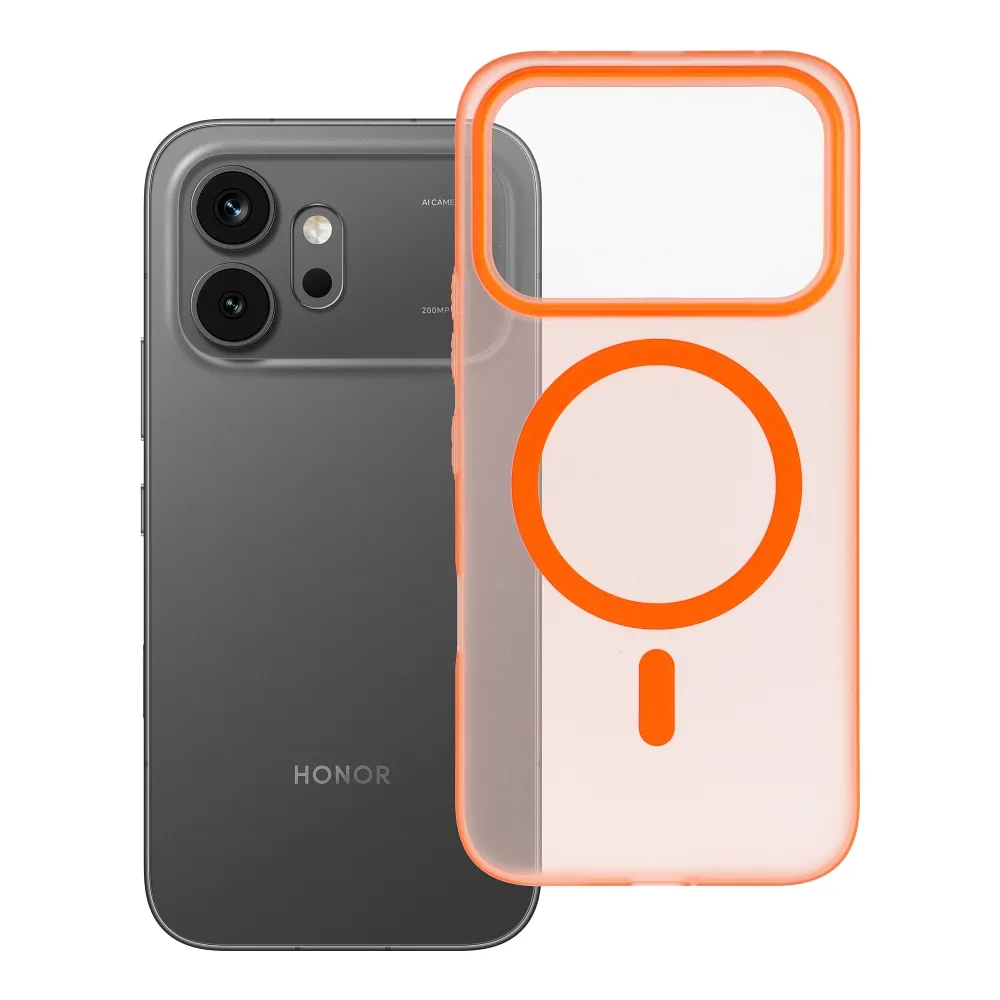 Case passend für Honor 600 / 600 PRO Go Orange kompatibel mit MagSafe orange
