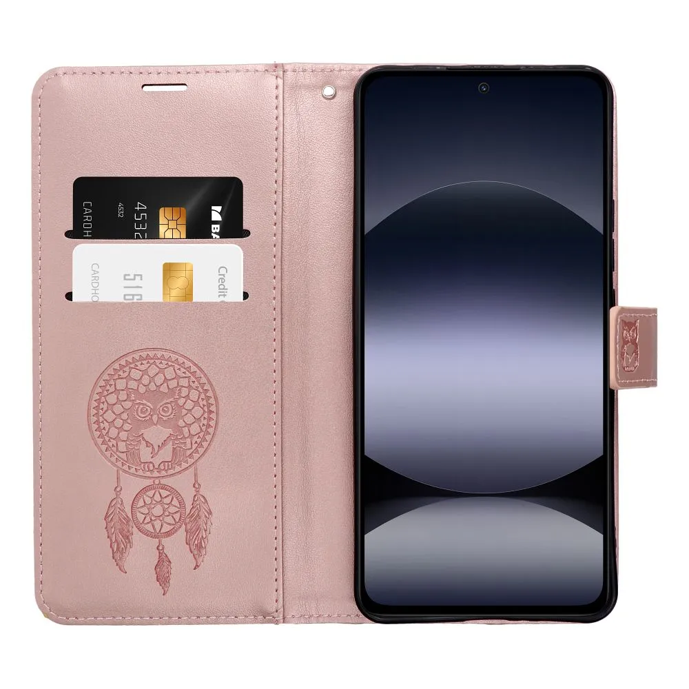 MEZZO Book case passend für XIAOMI Motorola G17 dreamcatcher rose gold