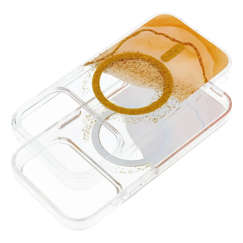 Case passend für iPhone 17 Pro Max / 18 Pro Max (low camera edge) Golden kompatibel mit MagSafe gold