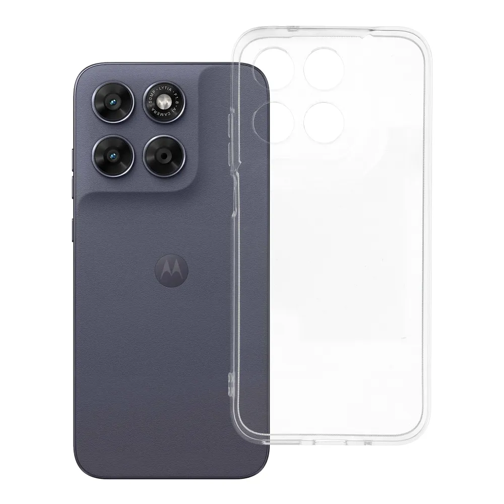 Case passend für Motorola G67 / G77 Clear Case 2 mm (camera protection) transparent