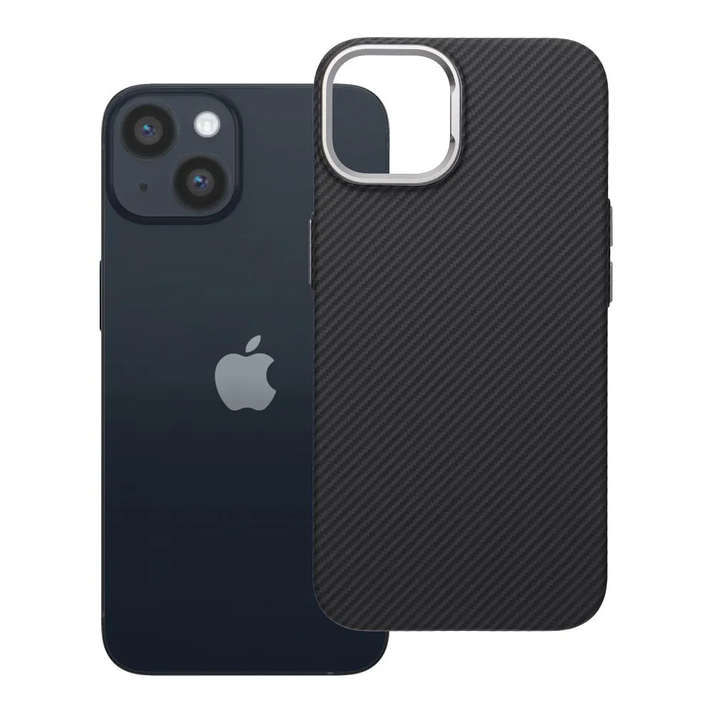 Case passend für iPhone 13 / 14 K-Look kompatibel mit MagSafe black
