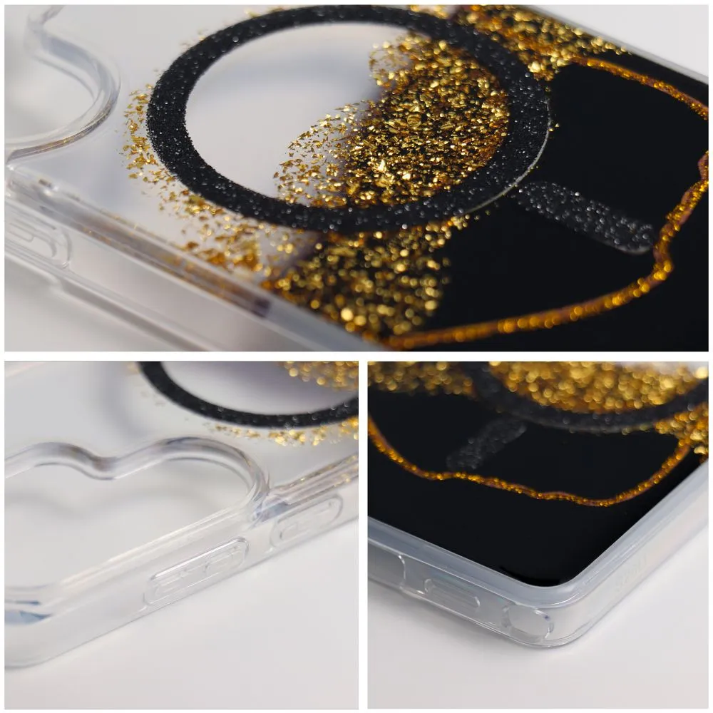 Case passend für Samsung S26 ULTRA Golden kompatibel mit MagSafe black