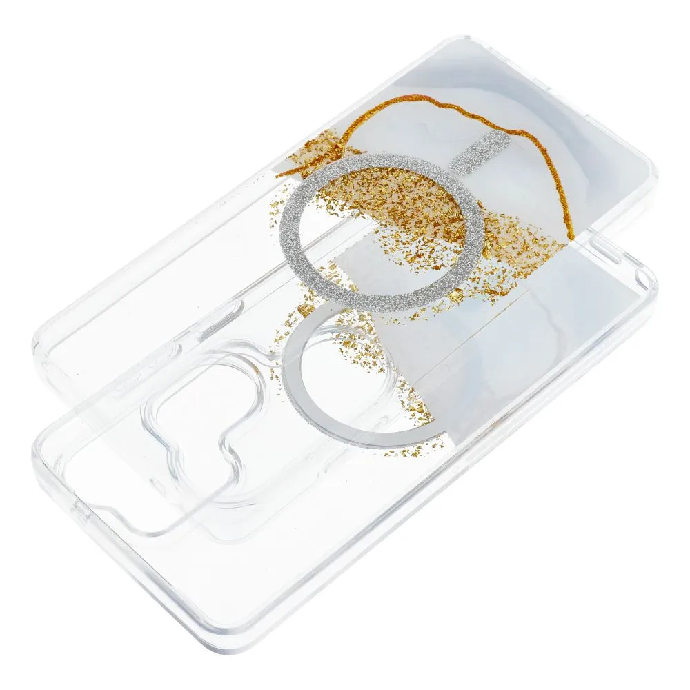 Case passend für Samsung S26 ULTRA Golden kompatibel mit MagSafe white