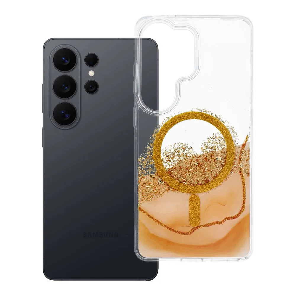 Case passend für Samsung S26 ULTRA Golden kompatibel mit MagSafe gold