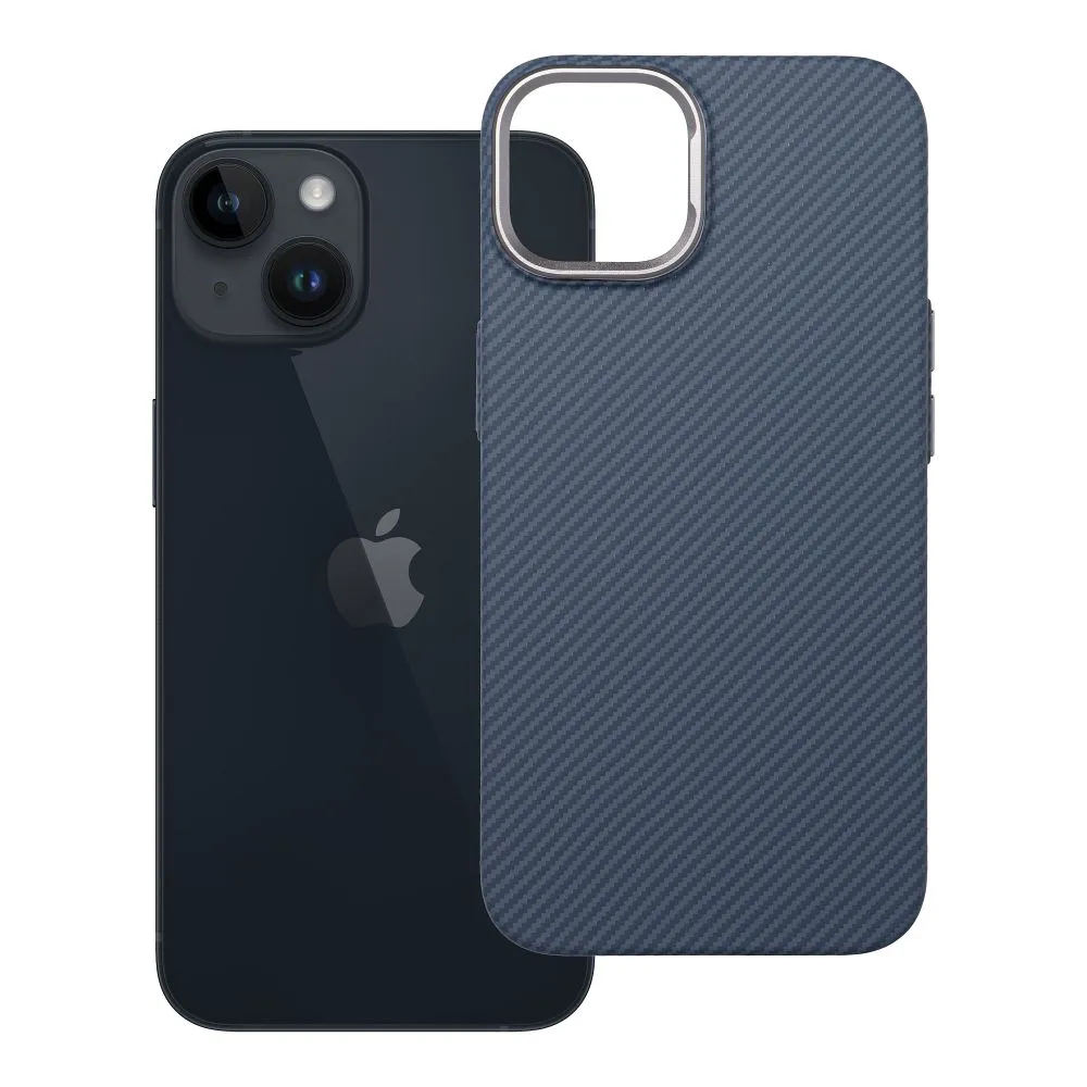 Case passend für iPhone 13 / 14 K-Look kompatibel mit MagSafe blue