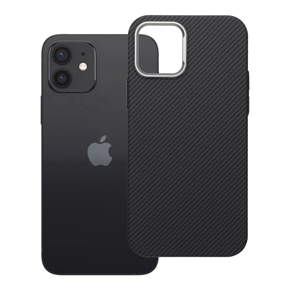 Case passend für iPhone 12 / 12 PRO K-Look kompatibel mit MagSafe black