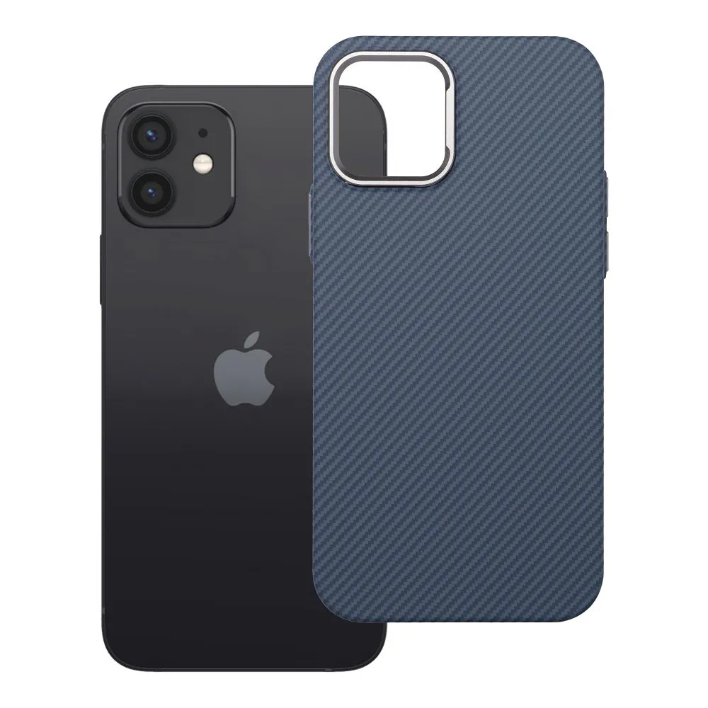 Case passend für iPhone 12 / 12 PRO K-Look kompatibel mit MagSafe blue