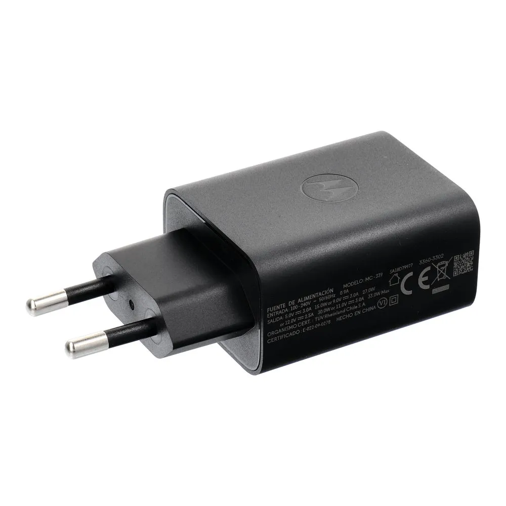 MOTOROLA original charger USB A 33W MC339 black bulk