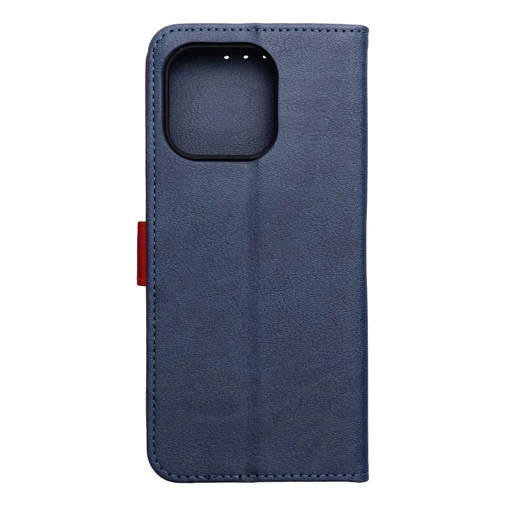 Flip case passend für Motorola G37 POWER Split Book navy and red