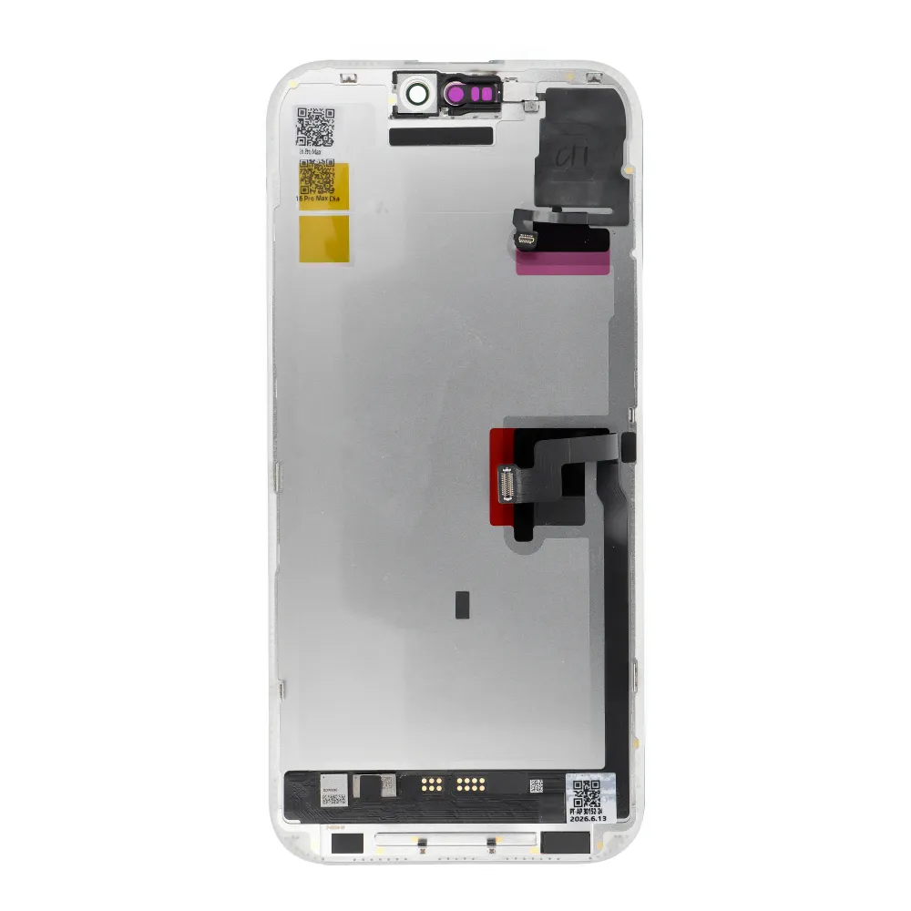 FixCell LCD Display passend für IPHONE 16 PRO MAX SOFT OLED 120Hz Proximity light sensor flex cable (Diagnosable: Used)