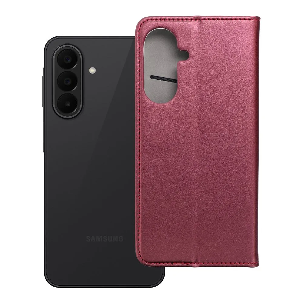 Smart Magneto Holster passend für SAMSUNG A27 burgunderrot