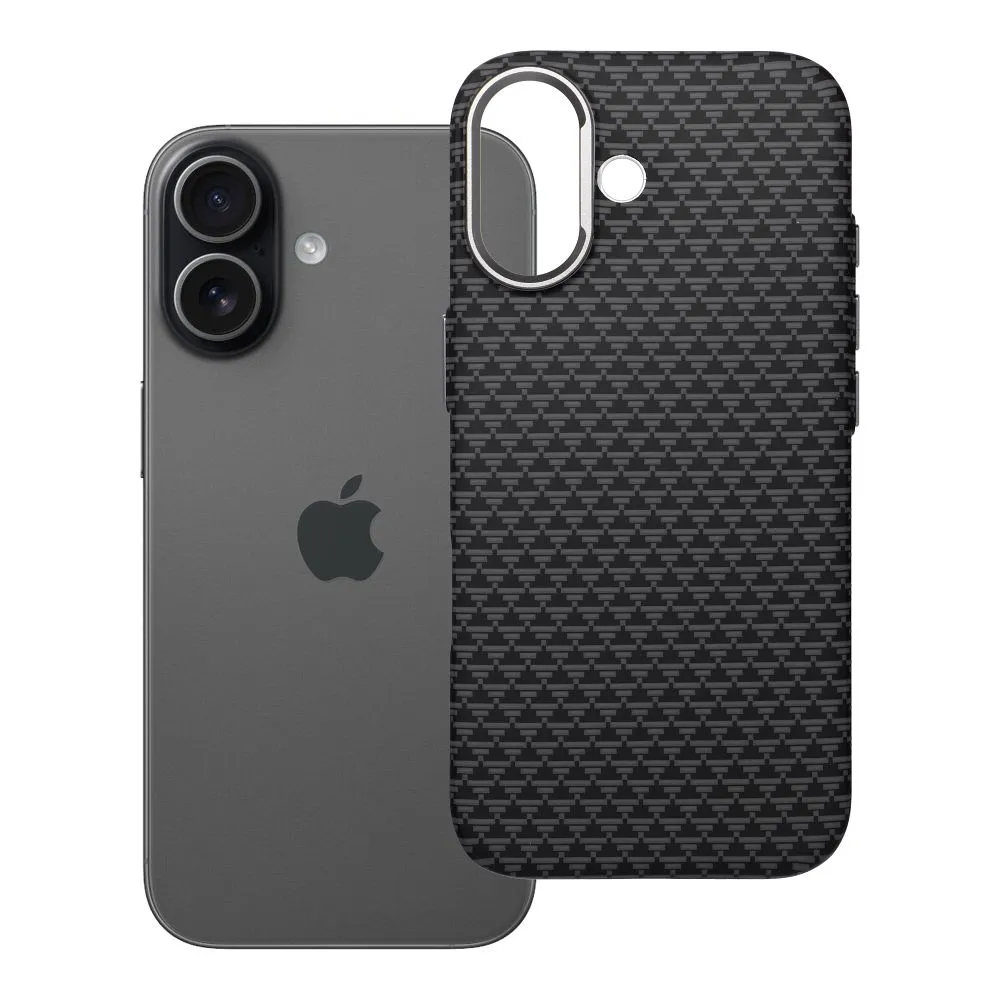 Case passend für iPhone 17 K-Look kompatibel mit MagSafe black v2