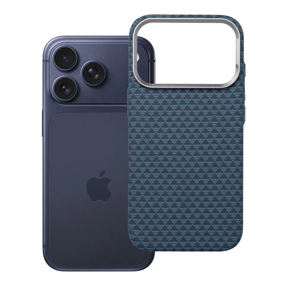 Case passend für iPhone 17 Pro / 18 Pro (low camera edge) K-Look kompatibel mit MagSafe blue v2