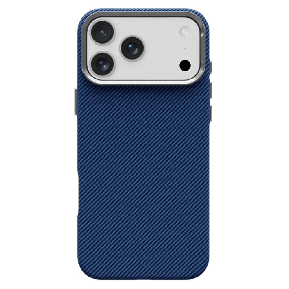 Case passend für iPhone 17 Pro / 18 Pro (low camera edge) K-Look kompatibel mit MagSafe blue v2