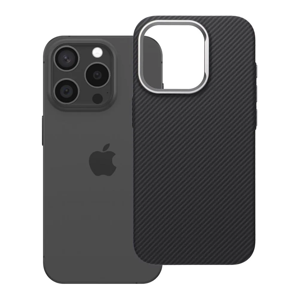 Case passend für iPhone 15 PRO K-Look kompatibel mit MagSafe black