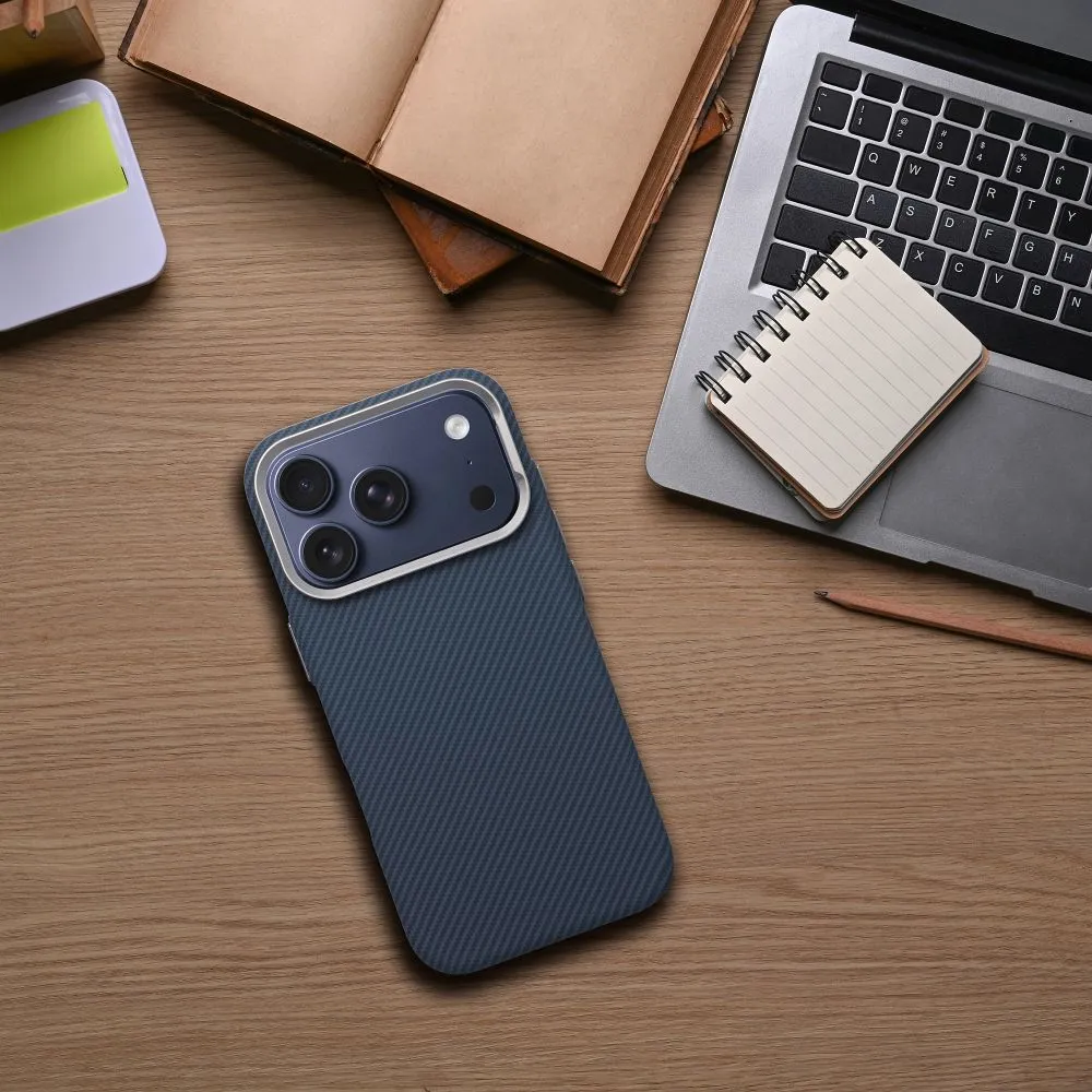 Case passend für iPhone 15 PRO K-Look kompatibel mit MagSafe blue