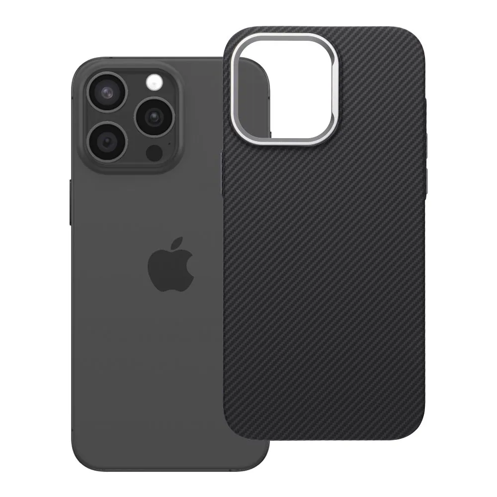 Case passend für iPhone 15 PRO MAX K-Look kompatibel mit MagSafe black